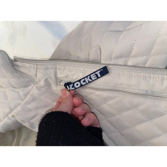 Vantage Diamond Puffer‎ Jacket in Cream - Size M - Classic fit - Picture 6 of 12